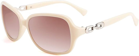 FEISEDY Vintage Square Polarized Sunglasses for Women UV400 Travel Driving Fashion Arcuate Sunglasses B2526